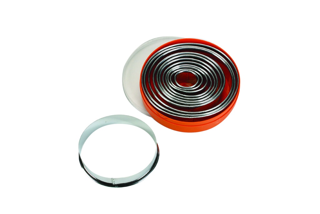 Ausstechersatz oval, Edelstahl, 12-tlg.