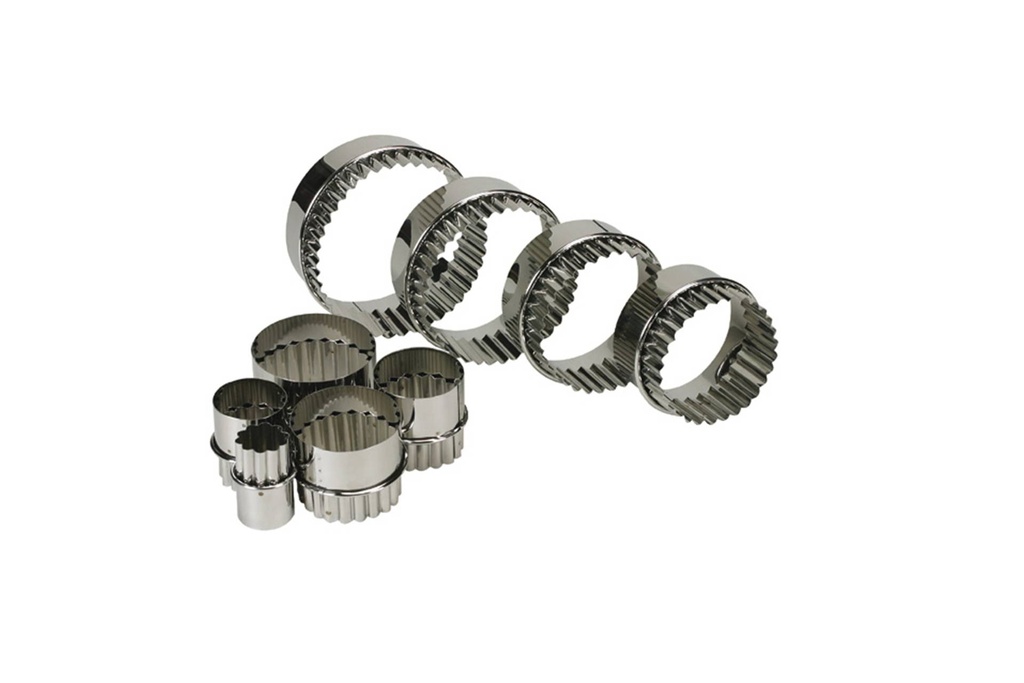 Ausstechersatz doppelt aus Edelstahl, 11,5 cm, 9-tlg.
