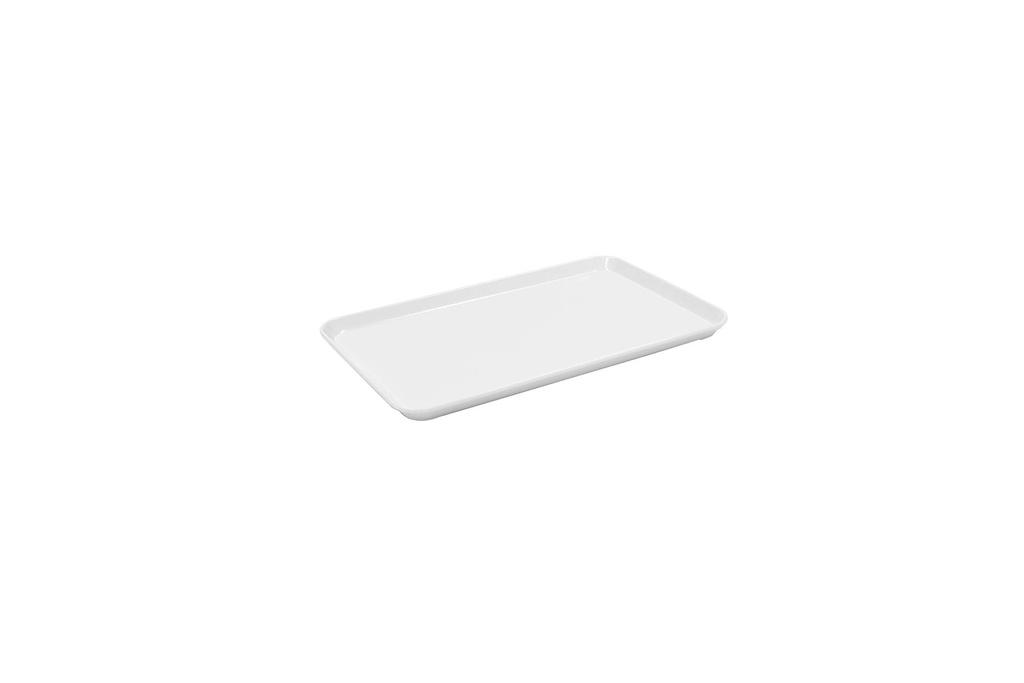 Auslagentablett aus Melamin, 300 x 190 x 17 mm, weiß