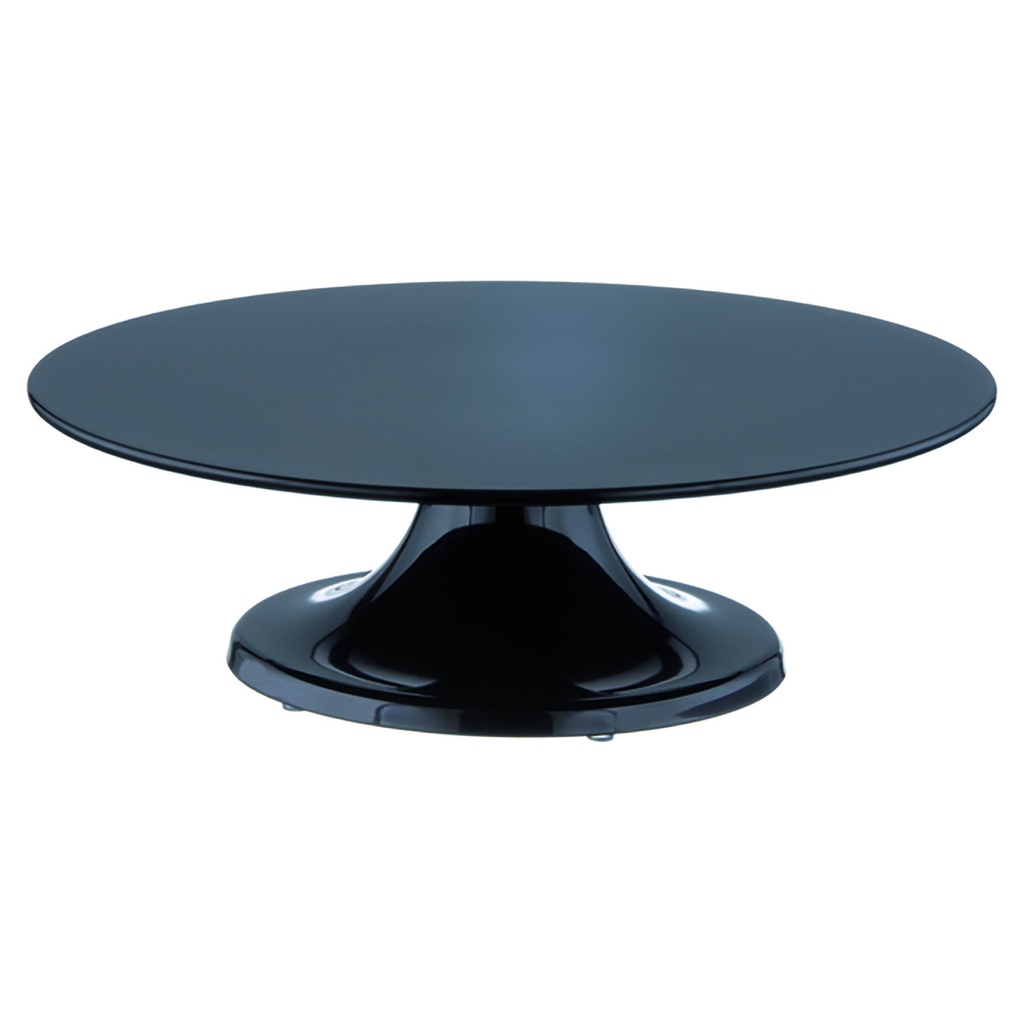 Tortenplatte aus Melamin, Ø 320 mm, schwarz