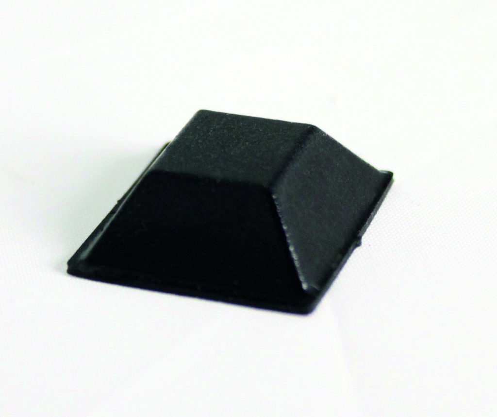 Silikonfüße quadratisch für Melaminschalen, 20 x 20 mm, 7 Stück