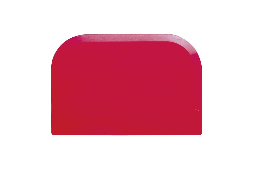 Teigschaber aus Polypropylen, 151 x 102 mm, rot