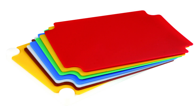 Schneidebrett-Set HACCP, 530 x 325 mm