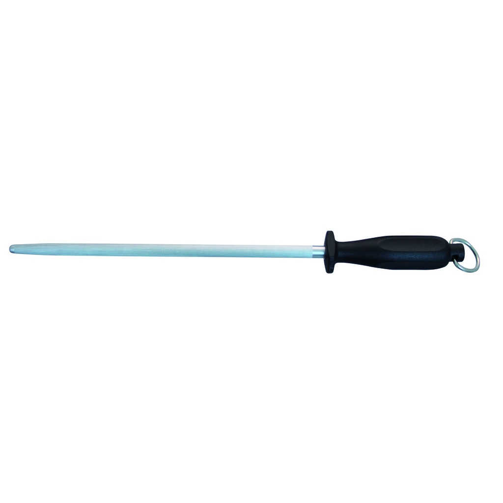 Abziehstahl aus Metall, 310 mm, schwarz