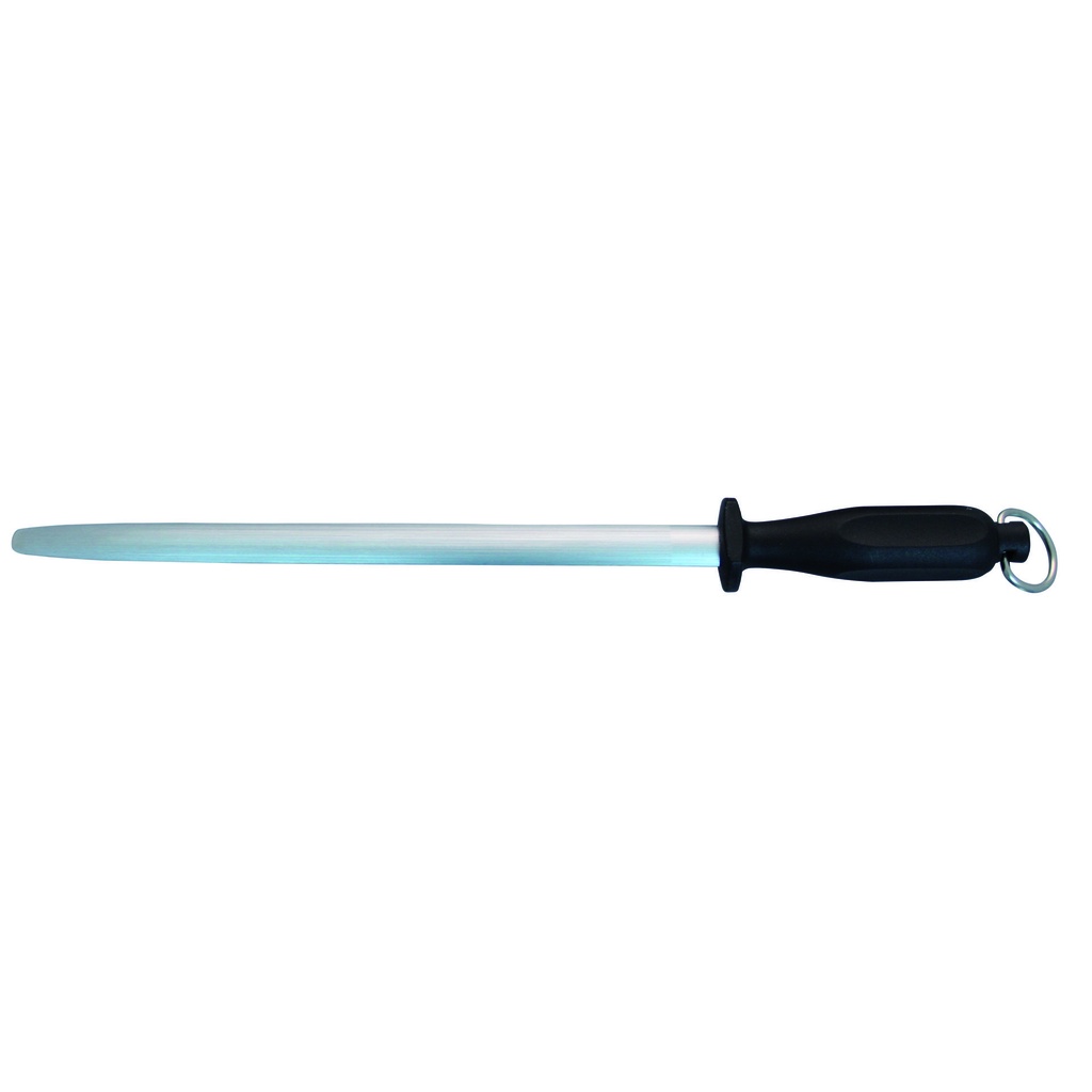 Abziehstahl aus Metall, 310 mm, schwarz
