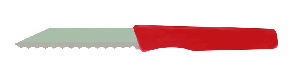 Brötchenmesser aus Bandstahl, 185 mm, rot