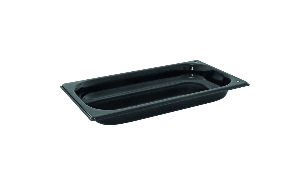 Backblech aus Stahl, 325 mm × 176 mm × 40 mm, schwarz