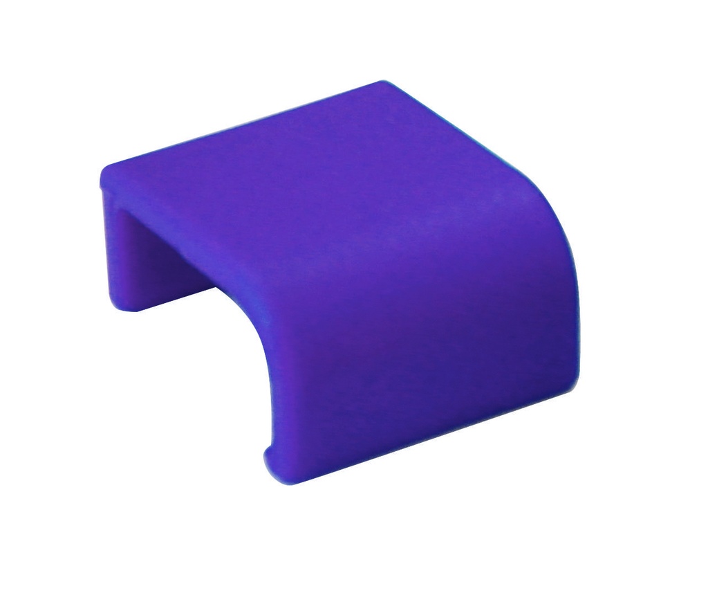 HACCP Markierungs-Clips aus Polypropylen, 2 × 2,2 cm, violett, 12 Stück