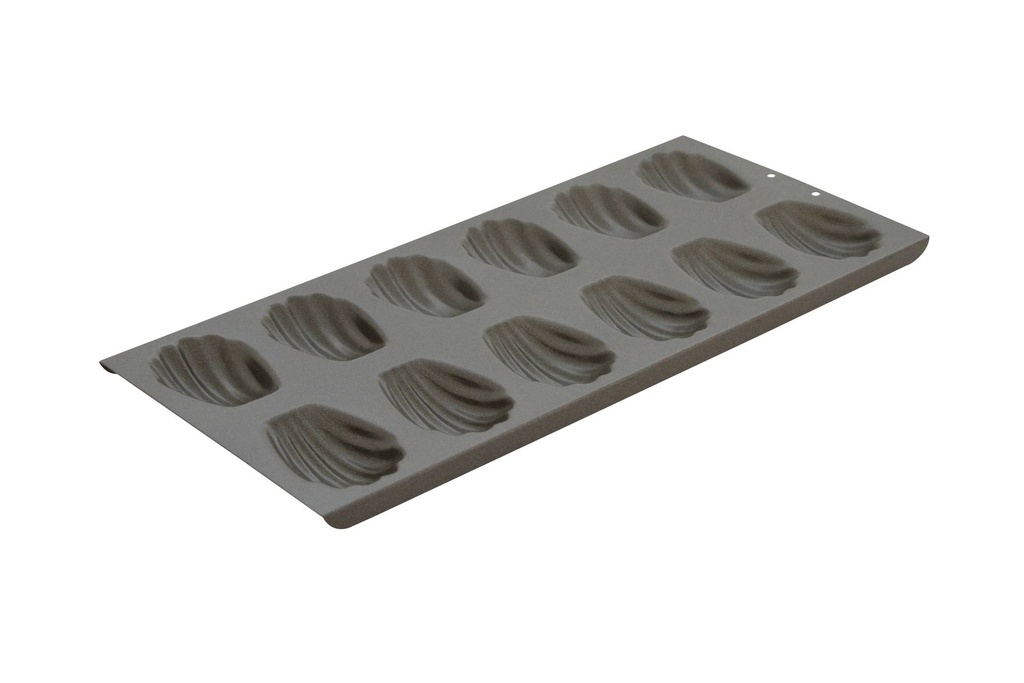 Madeleine Backform aus Silikon, 12 x (77 x 52 mm)