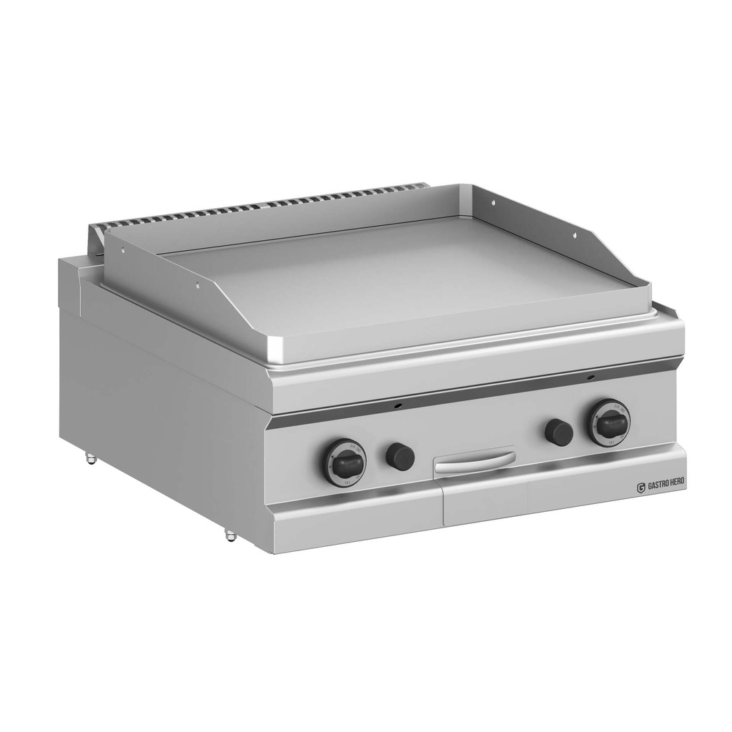 Gasgrillplatte Serie 700 - 70/70 - glatt - Tischgerät