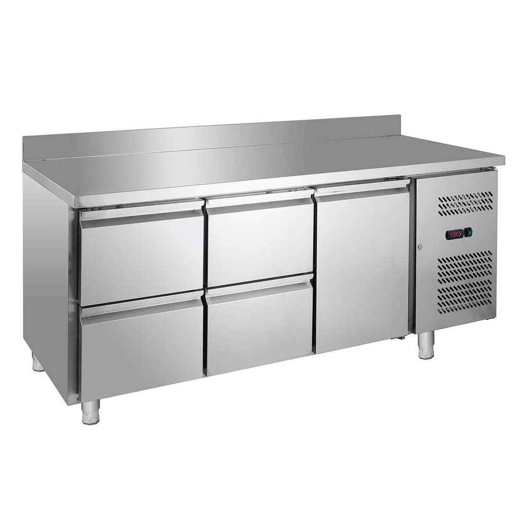Kühltisch ECO 1/4 mit Aufkantung - GN 1/1