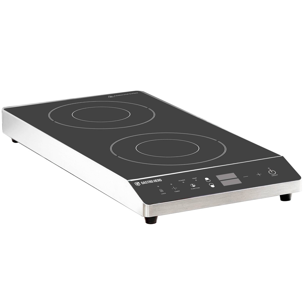 Doppel-Induktionskochfeld ECO - Vertikal - 1,8 kW & 1,7 kW