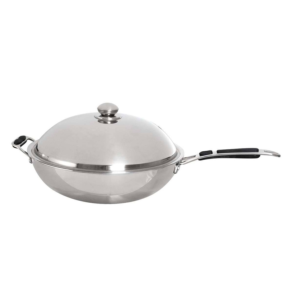 Edelstahl Wokpfanne Ø 360 mm