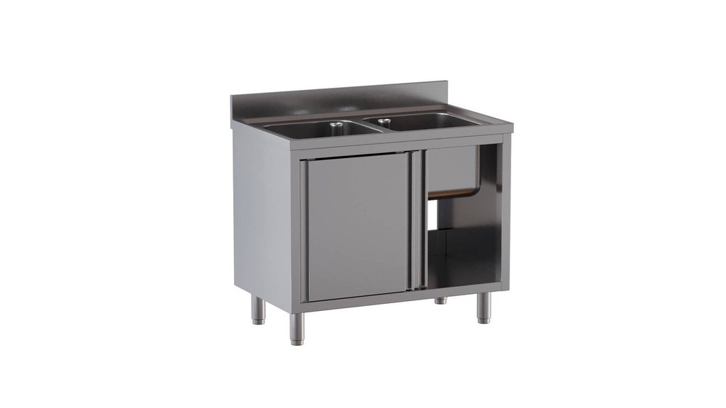 Spülschrank ECO 12x7 mit 2 Becken