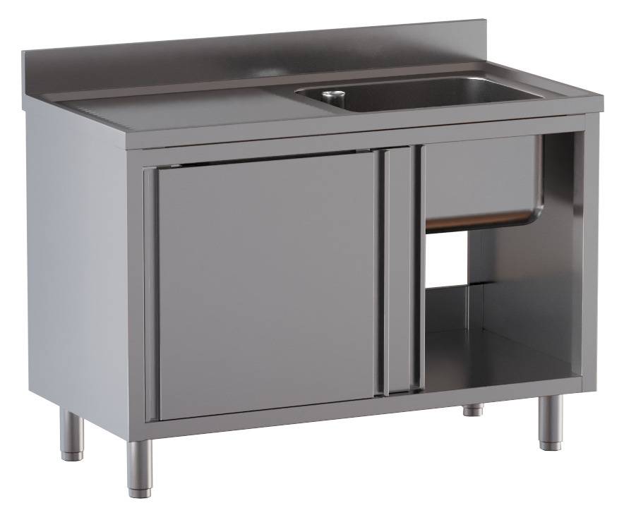 Spülschrank ECO 14x6 mit 1 Becken rechts