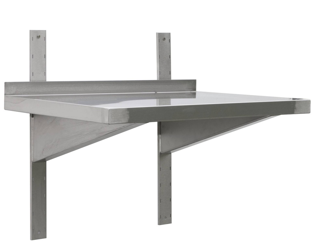Edelstahl Wandbord Profi 1200 x 400 x 40 mm