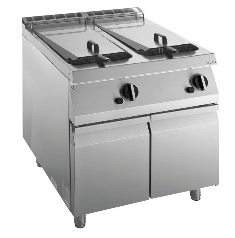 KBS Gas-Fritteuse 2 Becken je 15 L Standgerät 28kW