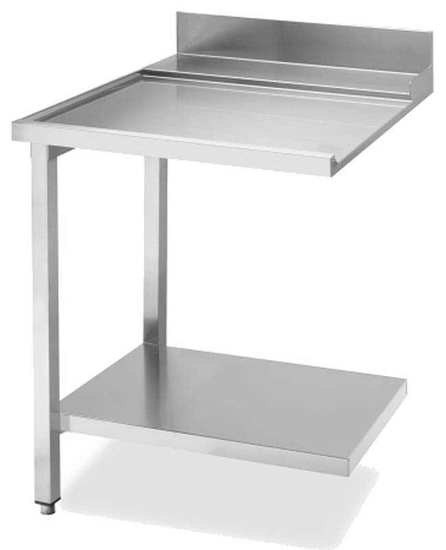 KBS Ablauftisch Breite 70cm mit Grundboden, Anbau links