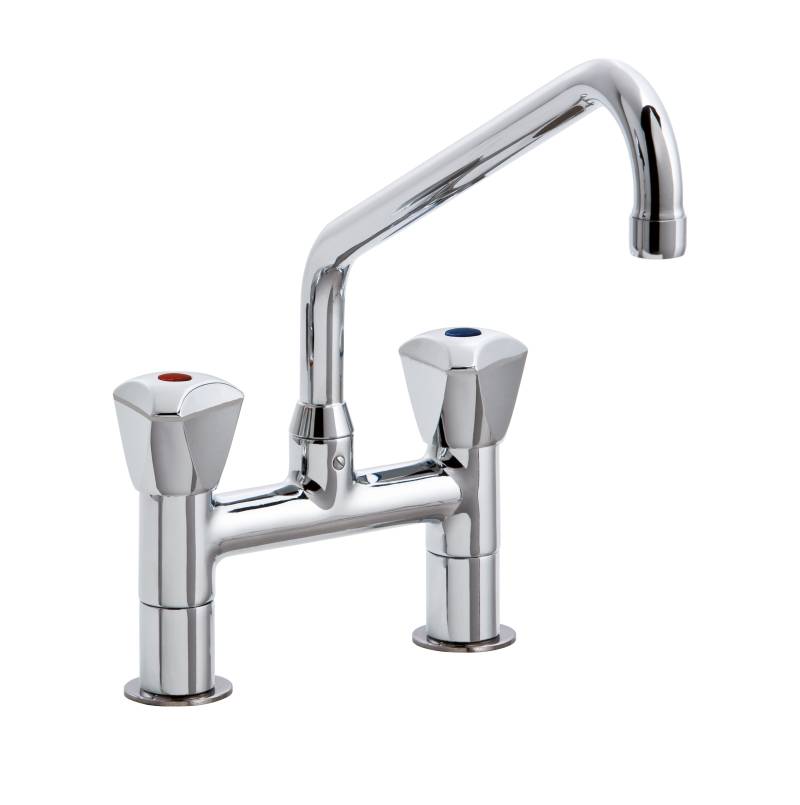 KBS STYL Knebel-Mischbatterie mit Schwenkhahn 1/2 Zoll Wasseranschluß