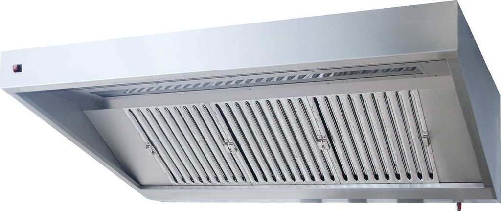 KBS Wandhaube Trapezform 220x110cm Flammschutzfilter Typ F1