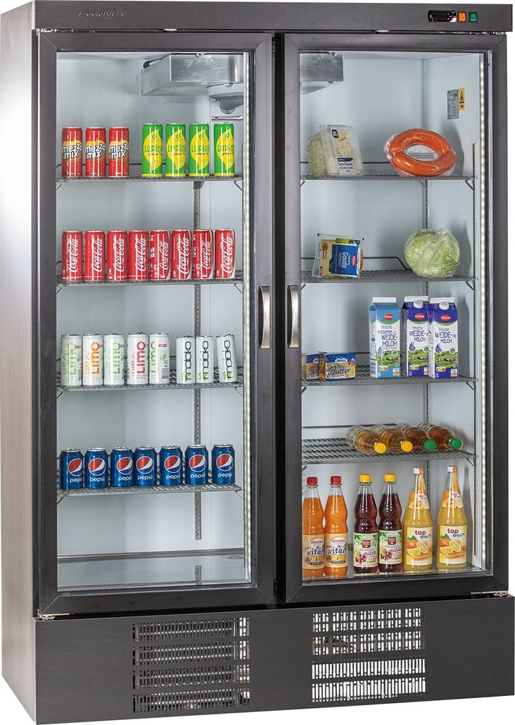 KBS Glastür-Tiefkühlschrank TKU 1200 G mit Drehtüren