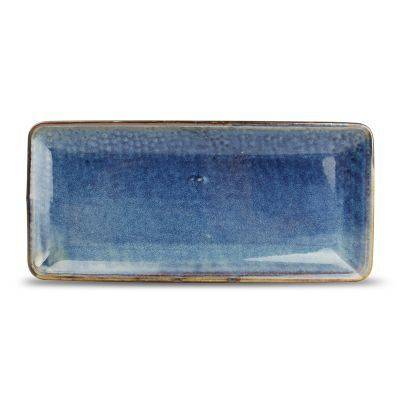 Servierplatte Nova, 14 x 30,5 cm, blau