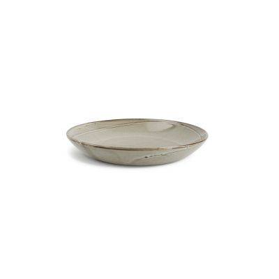 Tiefer Teller Ceres aus Porzellan, Ø 24,5 cm, H 4 cm, grau