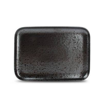 Platte Oxido, 28 x 20 cm, schwarz