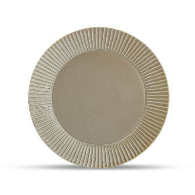 Teller salbeigrün Aurora aus Porzellan, 26 cm