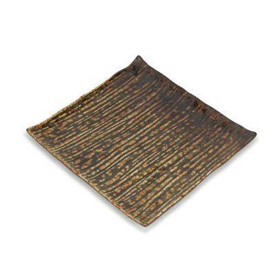Teller Herbst Umi, 25 x 24 cm, bernstein