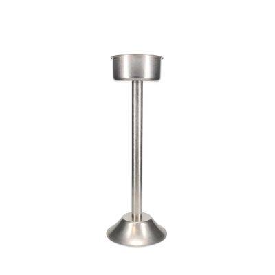Champagnerkühler Ständer Bar aus Edelstahl, Ø 19,5 cm, H 62,5 cm