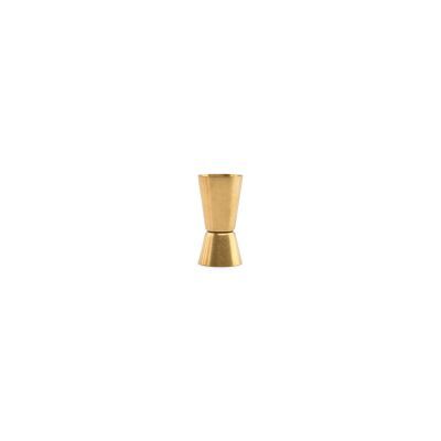 Jigger Bar aus Edelstahl, 5 cl & 3 cl, antikgold