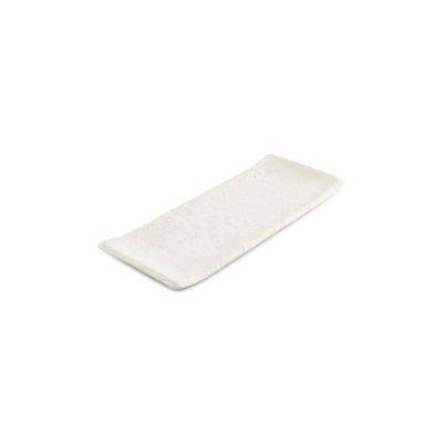 Servierplatte Kreideweiß Calca aus Porzellan, 29 × 12 × 2 cm