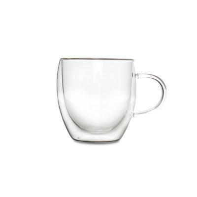 Tasse doppelwandig Dobble aus Glas, 26 cl