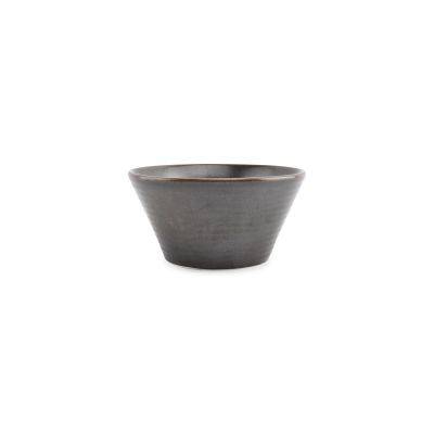 Schüssel konisch Line aus Porzellan, ø 18 cm, H 9 cm, schwarz