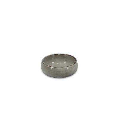 Schale sphärisch Ceres, Ø 12 cm, H 5 cm, grau