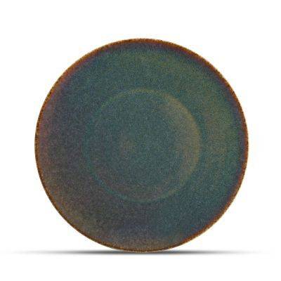 Teller Cirro aus Porzellan, 27 cm, grün