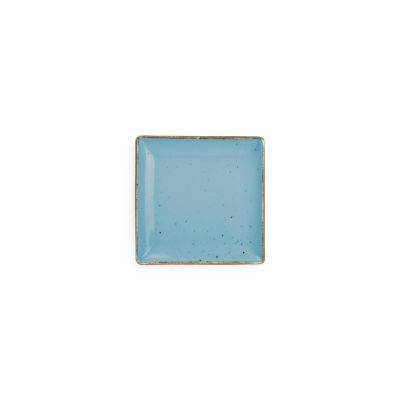 Teller Collect aus Porzellan, 11 x 11 cm, blau