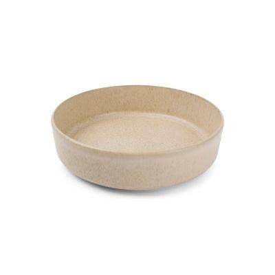 Tiefer Teller Pila aus Porzellan, Ø 19 cm, H 5 cm, beige