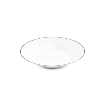 Tiefer Teller schwarzer Rand Basic White