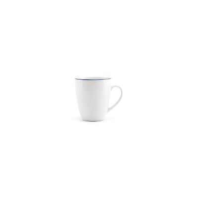 Becher blauer Rand Basic White, 38 cl