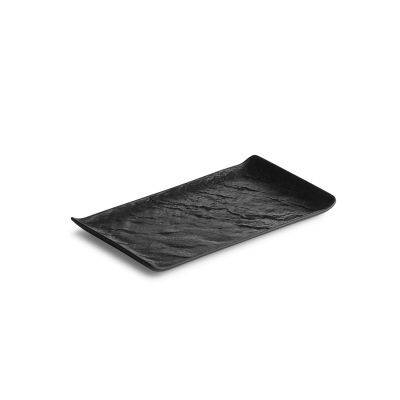 Servierplatte Livelli, 26 x 15 cm, schwarz