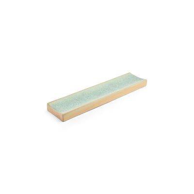 Servierplatte Terra, 32,5 × 7,5 × 2,5 cm, grün