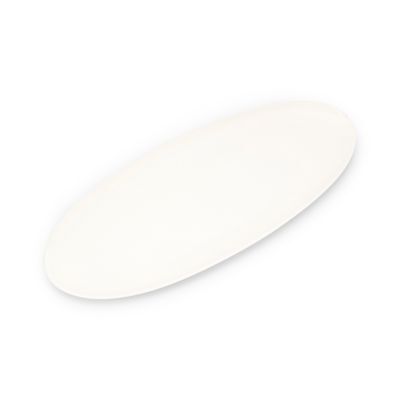 Servierplatte Contour aus Porzellan, 45,5 x 19 cm, weiß