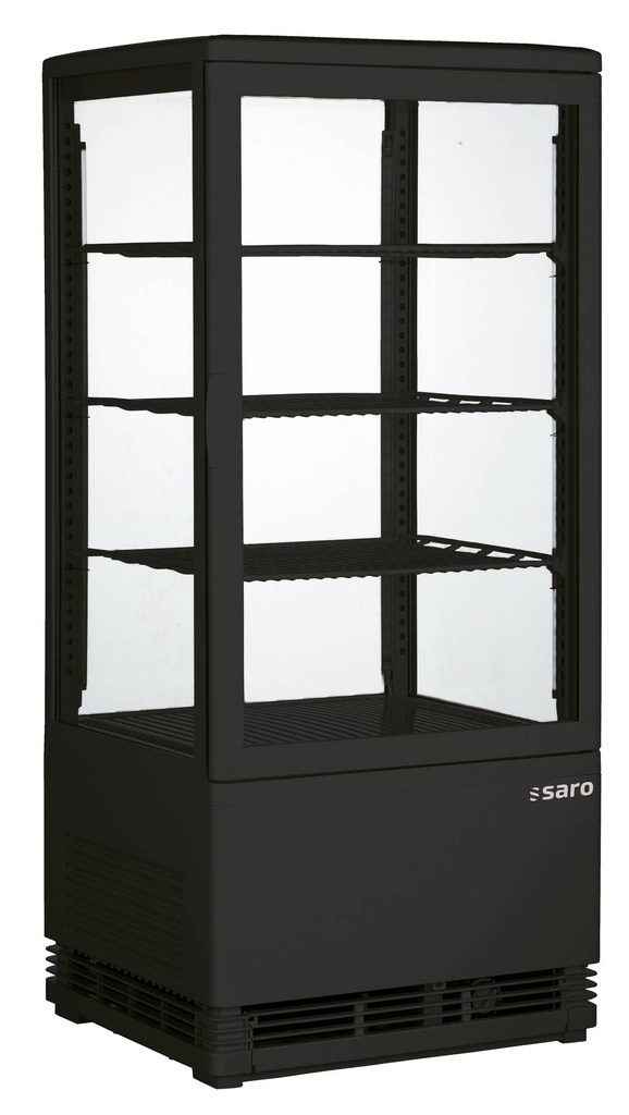 SARO Kühlvitrine 78 Liter, Modell SC 80 schwarz