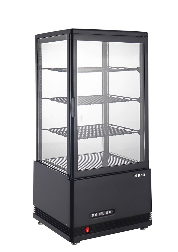 SARO Kühlvitrine Modell SC 80 AV, schwarz