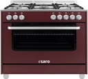 SARO Multifunktionsherd Gas/Elekt., TS95C61LVI bordeaux
