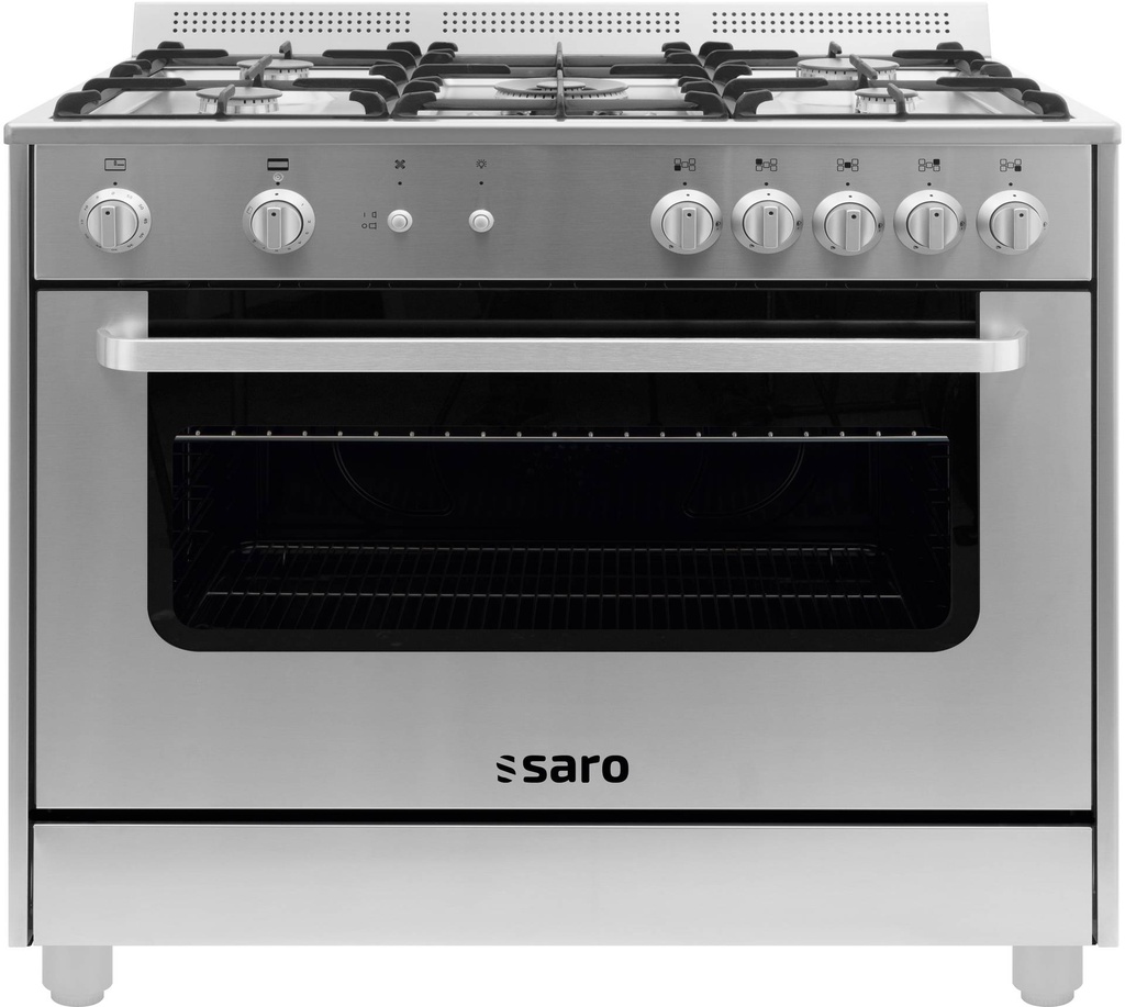 SARO Multifunktionsherd Gas/Gas, Modell TS95C71X