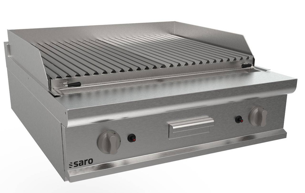 SARO Lavasteingrill 800 mm, Tischmodell LQ/BS2BB