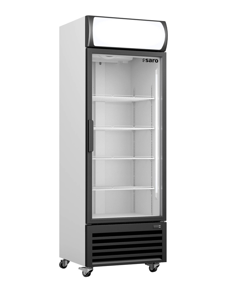 SARO Kühlschrank, Glastür + Werbetafel, Modell GTK 370